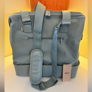BEIS Mini Weekender in Slate Blue (BRAND NEW)
